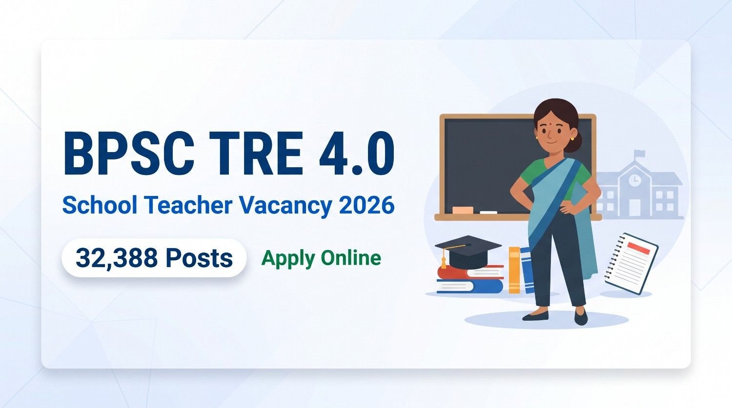 BPSC TRE 4.0 Vacancy 2026 Apply Online for 32388 Teacher Posts
